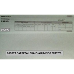 CARPETA LEGAJO ALUMNOS F877...