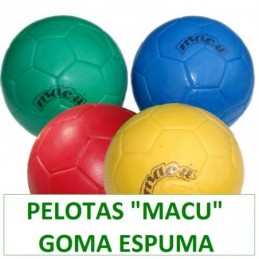 PELOTA MACU GOMA ESPUMA...