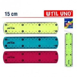 REGLA UTIL UNO FLEX 15 CM -...